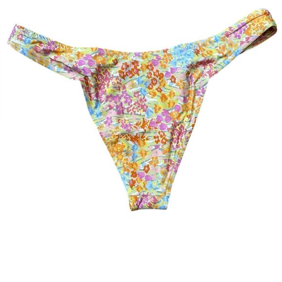 Stone Fox Swim Floral Bikini Bottom L - Picture 2 of 5